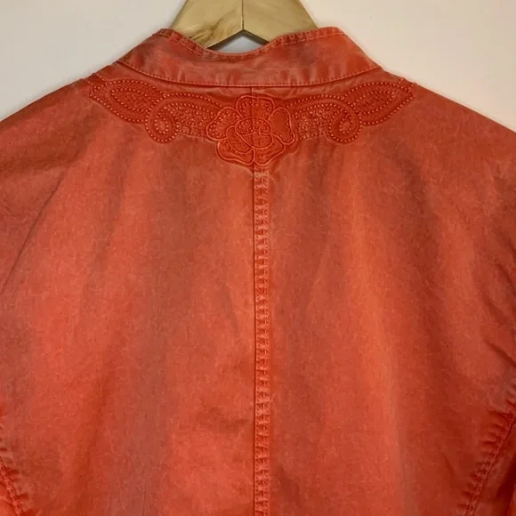 Chico’s Embellished cotton Jacket - Picture 6 of 8